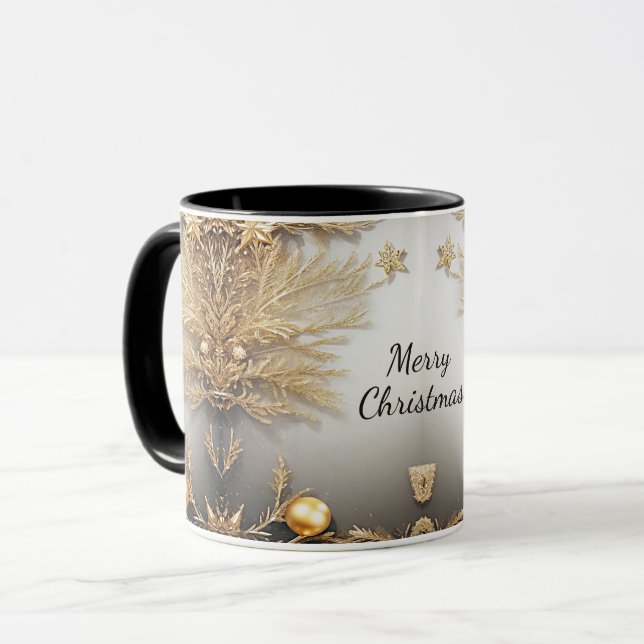 Einzigartige Gold Dekorative Tasse (Vorderseite Links)