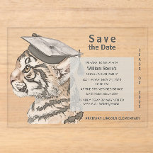 Einzigartige Graduierungspartei Save the Date Einl