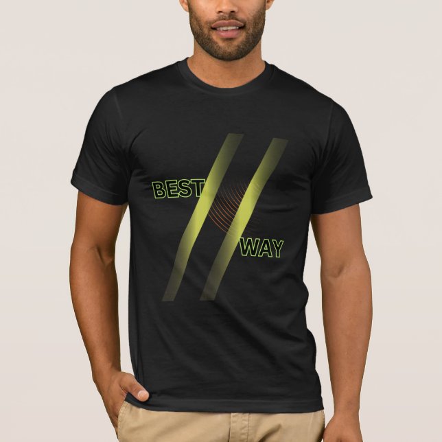 Einzigartige grafische T-Shirts für stilvolle Männ (Vorderseite)