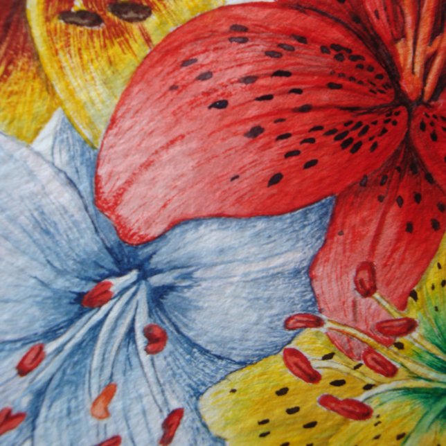 Einzigartige große und kühne farbenfrohe Blume Yogamatte (Von Creator hochgeladen)