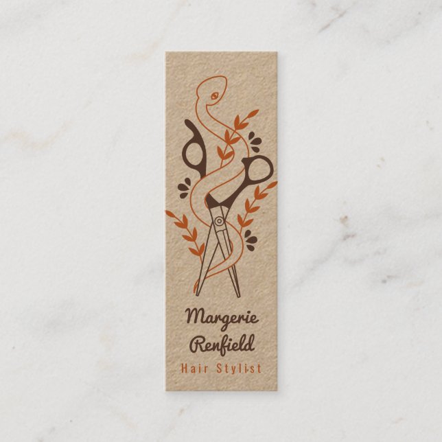 Einzigartige Hair Stylist Business Cards Mini Visitenkarte (Vorderseite)