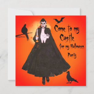 Einzigartige Halloween-Dracula-Party-Einladung Einladung