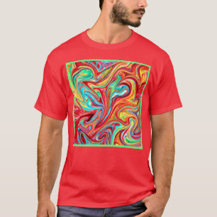 Einzigartige, helle Farbmuster Gemälde. Jetzt kauf T-Shirt