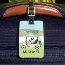 Einzigartige Herren-Cart mit Monogramm Namen Tasch