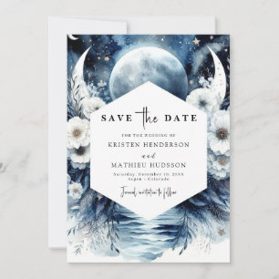 Einzigartige Hochzeit der Wasserfarbe Save The Date