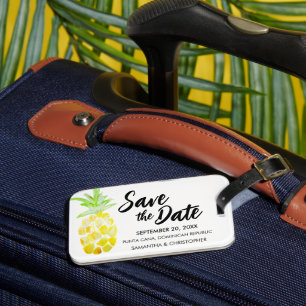 Einzigartige Hochzeit in Urlaubsort Tropisch Save  Gepäckanhänger