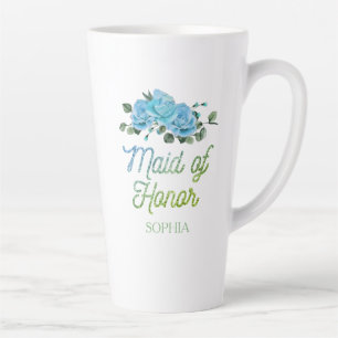 Einzigartige Hochzeit Rustikal Blue Rose Trauzeugi Milchtasse
