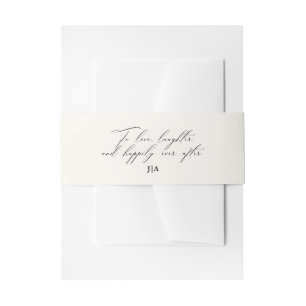 Einzigartige Hochzeit von Elfenbein zu Liebe Einladungsbanderole