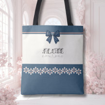 Einzigartige Indigo Blaue Bogenflöten-Musik-Tasche