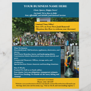 Einzigartige Junk-Entfernung Flyer