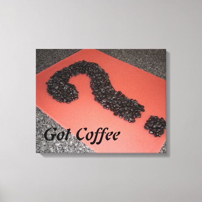 Einzigartige Kaffeemaschine Leinwanddruck (Vorderseite)