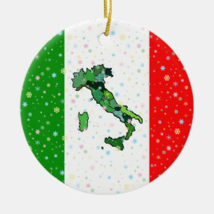 Einzigartige Karte der italienischen Keramikornament