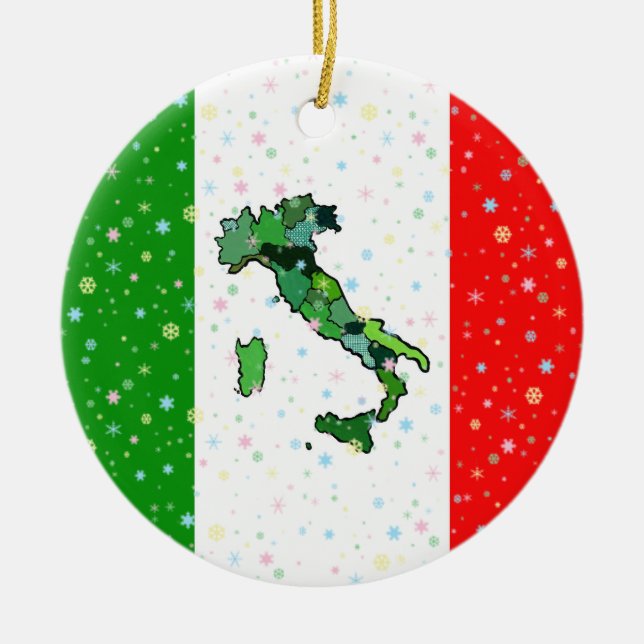 Einzigartige Karte der italienischen Keramikornament (Vorne)