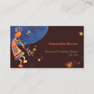Einzigartige Kokopelli Art Designer Visitenkarte