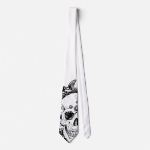 Einzigartige Krawatte für Sacro Skull Metal Goth 