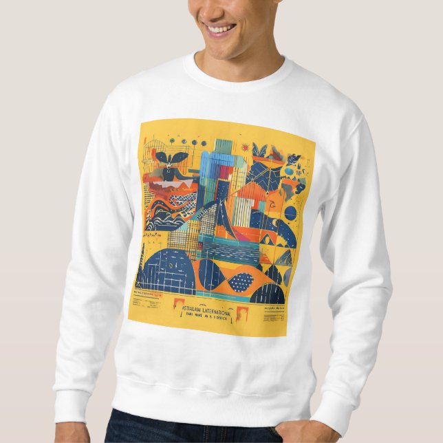Einzigartige Kunst Sweatshirt (Vorderseite)