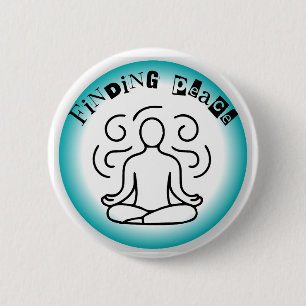 Einzigartige Kunstdesigns zum Thema Frieden finden Button