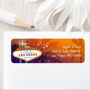 Einzigartige Las Vegas Wedding Rücksendeadresse