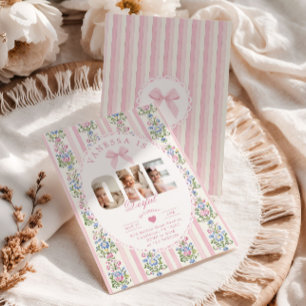 Einzigartige Liebe Shack 1. Geburtstag Foto Collag Einladung