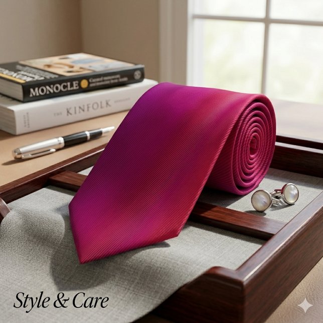 Einzigartige lila Krawatte mit glattem Hintergrund (Unique Purple neck tie with Smooth Background)
