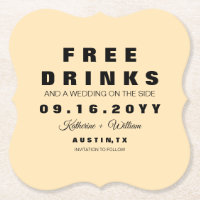Einzigartige lustige freie Getränke Save the Date