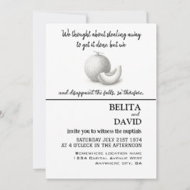 Einzigartige, lustige Hochzeitseinladung Einladung