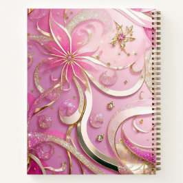 Einzigartige Luxus-Rose Gold Beruflicher Stylist-C Notizbuch