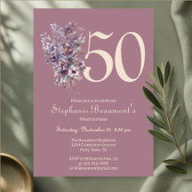 Einzigartige maulbeerfarbene Creme-Blumen-50. Gebu