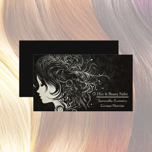 Einzigartige moderne Hair Stylist Business Card Visitenkarte