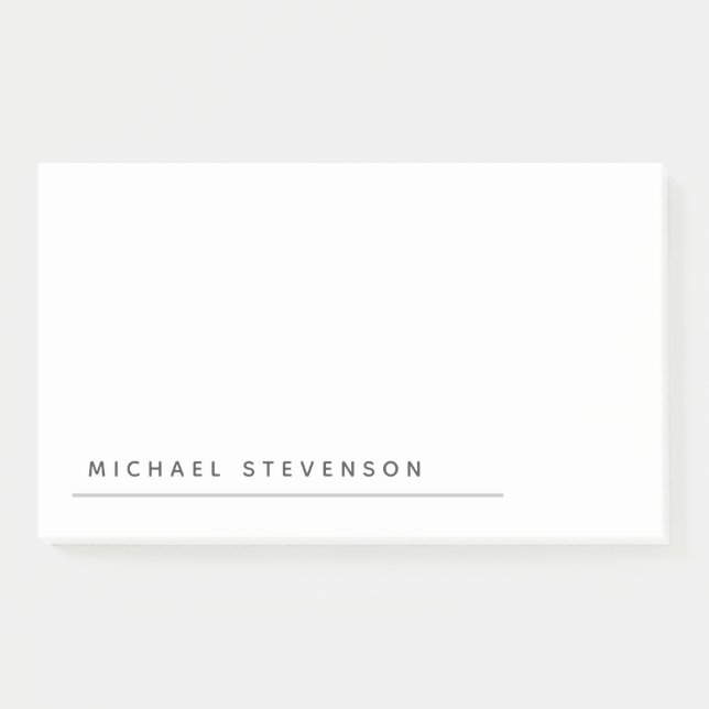 Einzigartige moderne Minimalistische Schlichte Ums Post-it Klebezettel (Vorderseite)