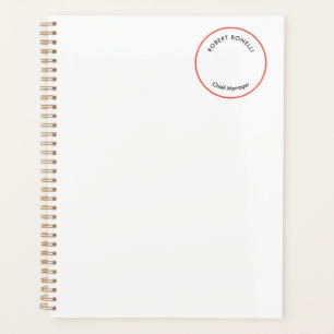 Einzigartige moderne Minimalistische Schwarz-weiße Planer