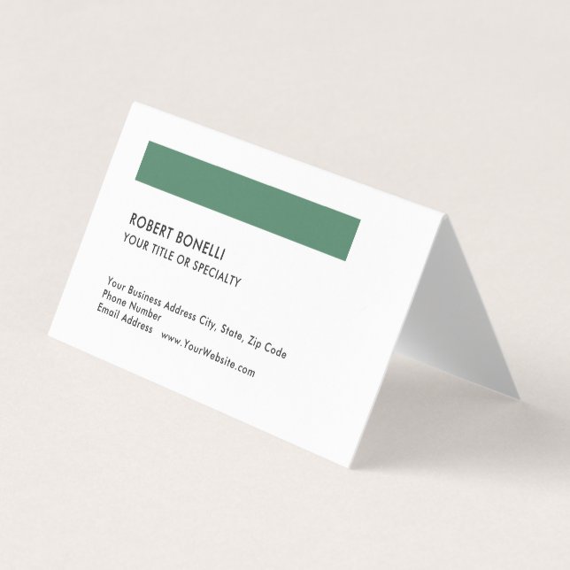 Einzigartige moderne Minimalistische Standardgröße Visitenkarten (Vorderseite)