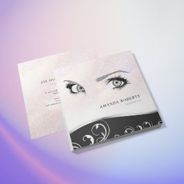 Einzigartige moderne, schicke feminine Augen Quadratische Visitenkarte