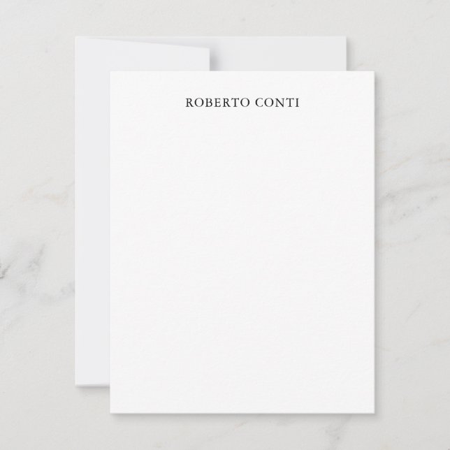 Einzigartige Moderne Schlicht Minimalistisch Mitteilungskarte (Vorderseite)