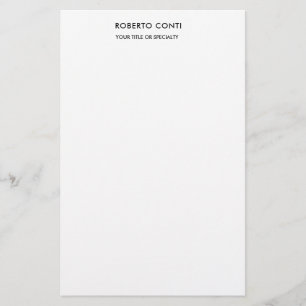 Einzigartige moderne schlichte Minimalist Briefpapier