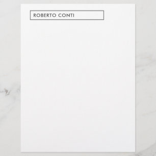 Einzigartige moderne Schlichte Minimalistische Bez Briefbogen