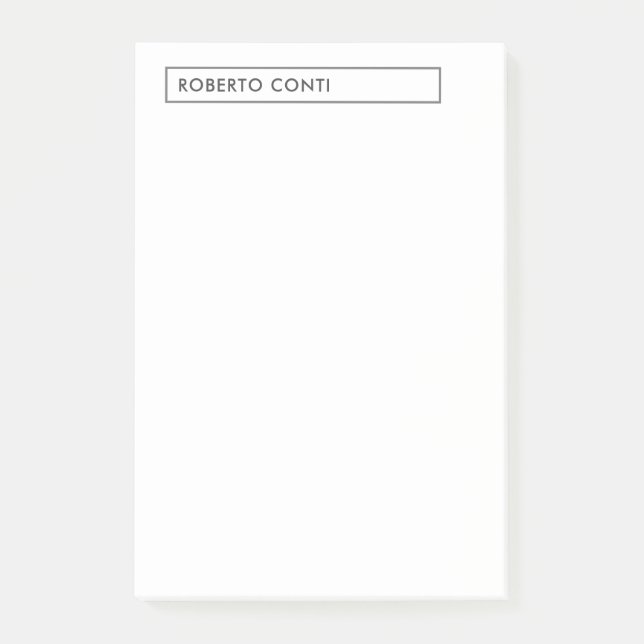 Einzigartige moderne Schlichte Minimalistische Bez Post-it Klebezettel (Vorderseite)