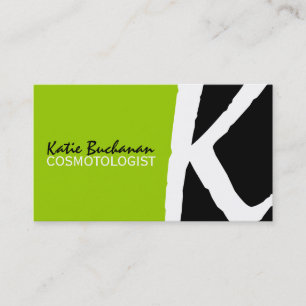Einzigartige Monogramm-Visitenkarten Visitenkarte
