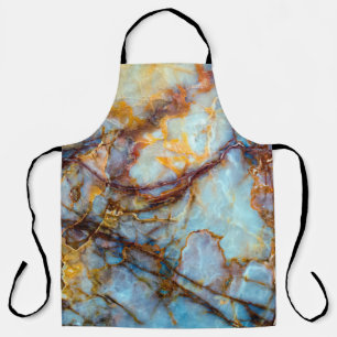 einzigartige Natursteinstruktur - Marmor, Onyx, gr Schürze