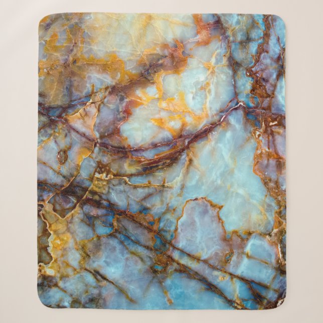 einzigartige Natursteinstruktur - Marmor, Onyx, gr Sherpadecke (Vorderseite)