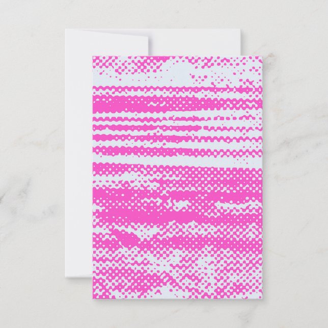 Einzigartige Neon Halftone Grunge Blank Einladungs Einladung (Vorderseite)