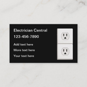 Einzigartige neue Visitenkarten für Elektriker Visitenkarte
