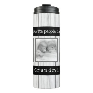 Einzigartige Oma-Geschenke - Personalisiertes Foto Thermosbecher