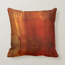 Einzigartige Orange Brown Moderne Abstrakte Kunst Kissen