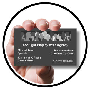 Einzigartige Personalagentur Headhunter Visitenkarte