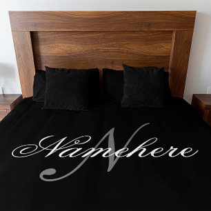 Einzigartige Personalisierte Bezeichnung Monogramm Fleecedecke