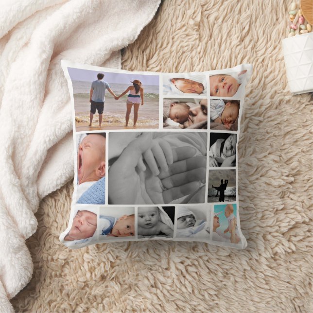 Einzigartige Personalisierte Fotovorlage Kissen (Decke)