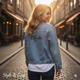 Einzigartige personalisierte Jeansjacke für die st