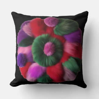 Einzigartige Pillow Illusion auf schwarz 20" Kissen