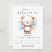 Einzigartige Printable Bear Baby Dusche